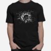 The Broken Glass Black Mirror Smiley T-Shirt