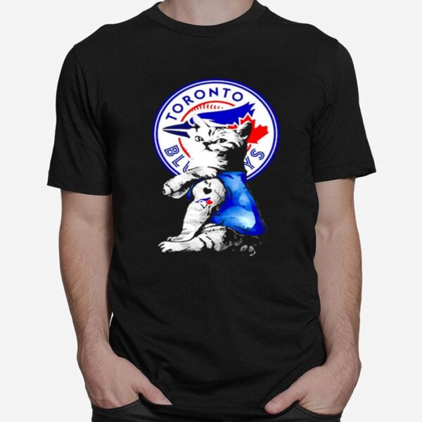 The Cat Tattoos I Love Toronto Blue Jays T-Shirt