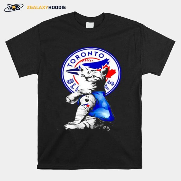 The Cat Tattoos I Love Toronto Blue Jays T-Shirt