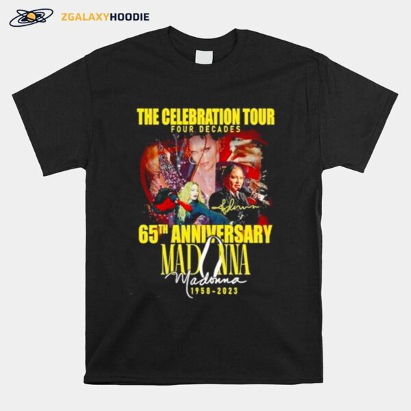 The Celebration Tour Four Decades 65Th 1958 2023 Anniversary Signature T-Shirt