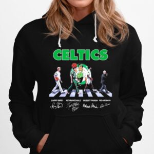 The Celtics Basketball Team Abbey Road 2023 Signatures Hoodie