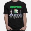 The Celtics Basketball Team Abbey Road 2023 Signatures T-Shirt