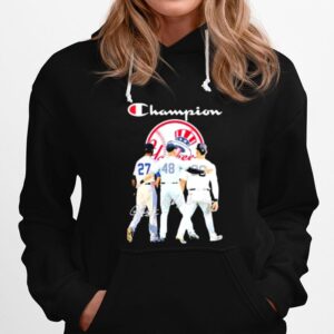The Champions New York Yankees New York Yankees Champion Matty Alou Aaron Judge And Anthony Vincent Rizzo Signatures Hoodie