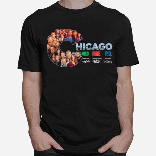 The Chicago Film With Med Fire Pd Signatures T-Shirt