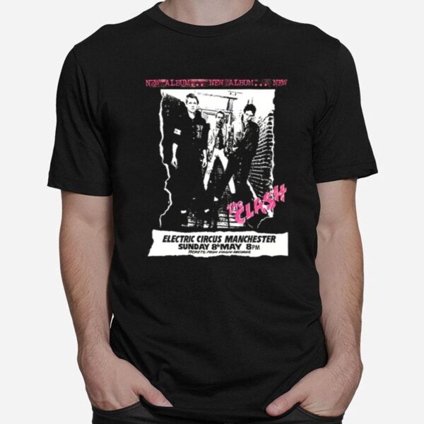 The Clash 1977 Electric Circus Manchester T-Shirt