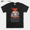 The Cleveland Browns 77Th Anniversary 1946 2023 Thank You For The Memories Signatures T-Shirt