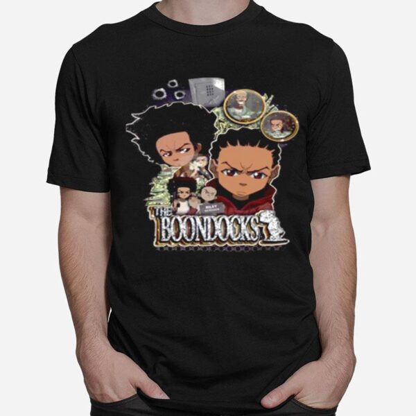 The Collage Design The Boondocks Vintage T-Shirt