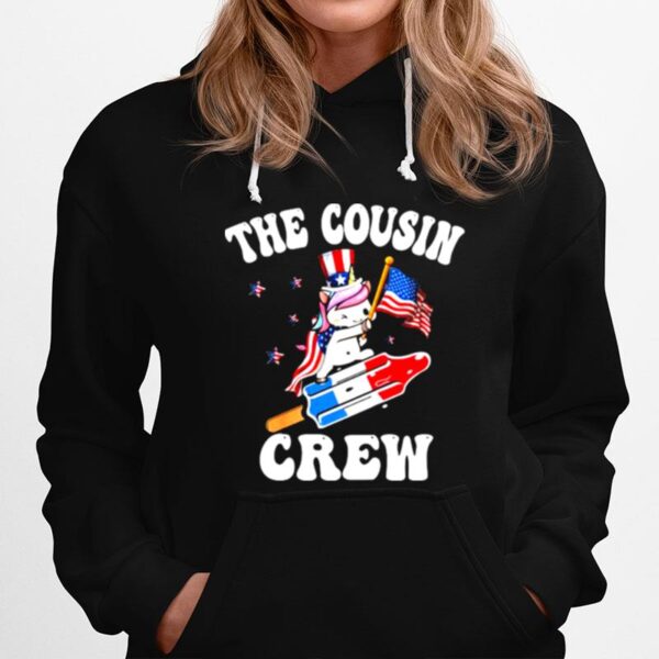 The Cousin Crew Unicorn 4Th Of July American Hoodie