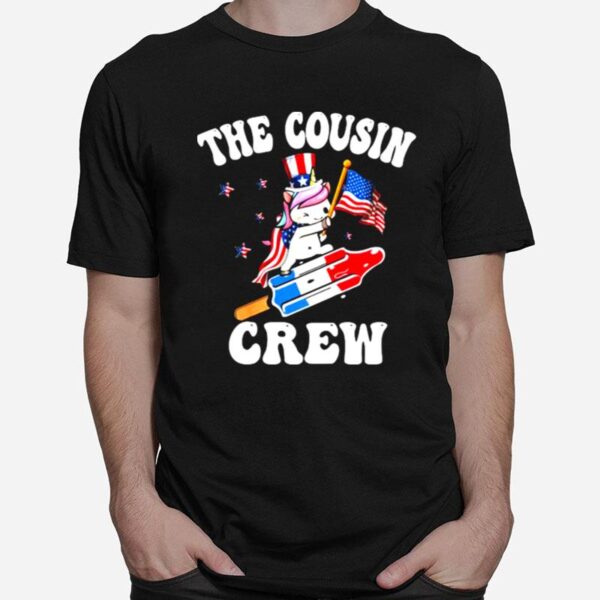 The Cousin Crew Unicorn 4Th Of July American T-Shirt