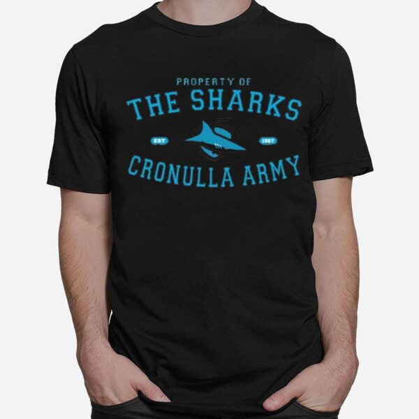 The Cronulla Sharks Army Rugby Nrl T-Shirt