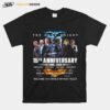 The Dark Night 15Th Anniversary 2008 2023 Welcome To A World Without Rules Signatures T-Shirt