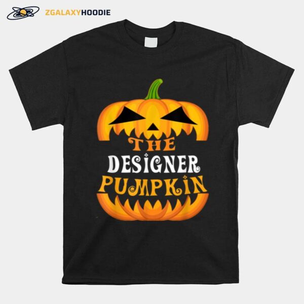 The Designer Pumpkin Matching Family Group Halloween Party T-Shirt