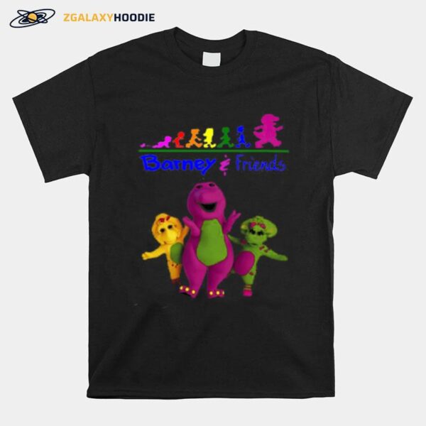 The Evolition Of Barney The Dinosaur And Friends T-Shirt