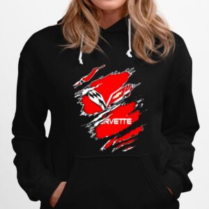 The Evolution Of The Chevrolet Corvette Logo Hoodie