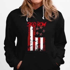 The Flag Skid Row Band Grunge Texture Hoodie