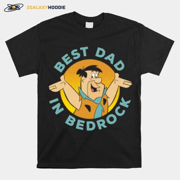 The Flintstones Fred Circle Smile Best Dad In Bedrock T-Shirt