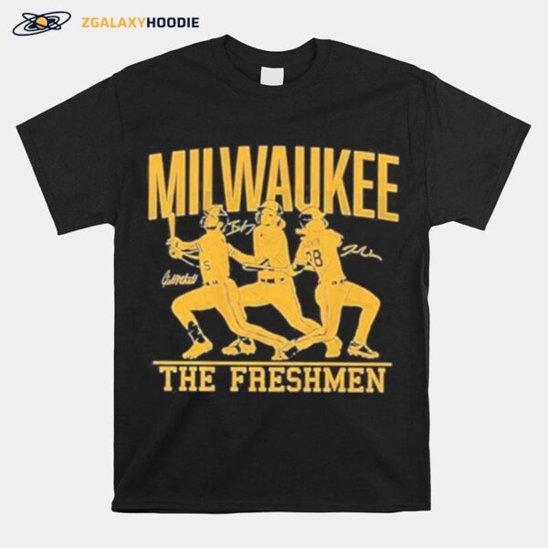 The Freshmen Milwaukee Brewers Brice Turang Joey Wiemer Garrett Mitchell T-Shirt