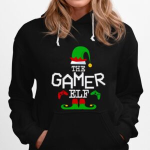 The Gamer Elf Family Matching Christmas Group Funny Gift Pajama Hoodie
