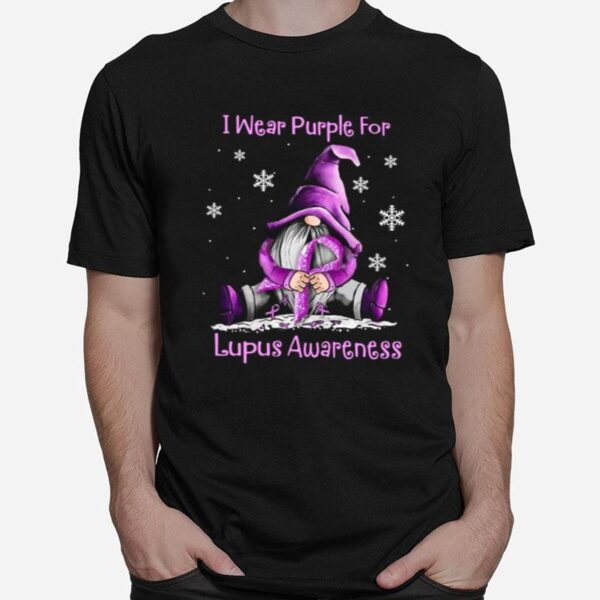 The Gnome I Wear Purple For Lupus Awareness T-Shirt