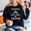 The God Guns And Trump American Flag Sweater