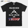 The God Guns And Trump American Flag T-Shirt