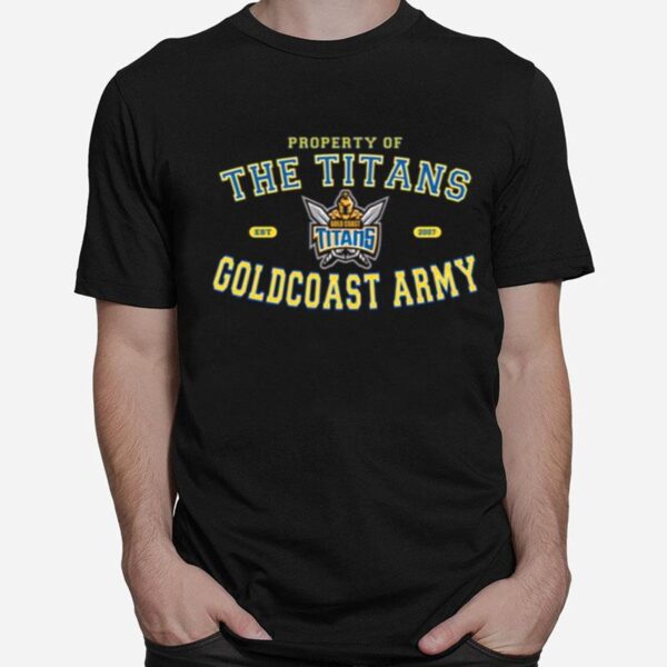 The Gold Coast Titans Army Rugby Nrl T-Shirt