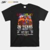 The Goldplay 26 Years 1996 2022 Thank You For The Memories Music Of The Spheres T-Shirt