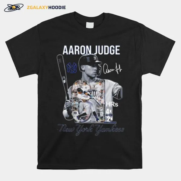 Aaron Judge 61 Hrs 4X All Star 2X Silver Slugger New York Yankees Signatures Unisex T-Shirt