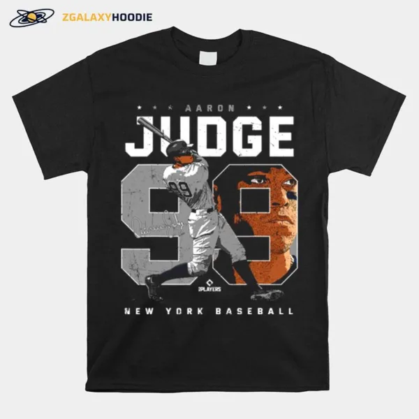 Aaron Judge Number 99 Portrait Baj New York Mlb Unisex T-Shirt