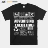 Advertising Executive Warning Sarcasm Inside Contents May Vary In Color 100 Organic Unisex T-Shirt