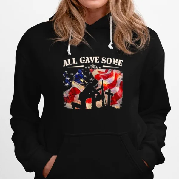 All Gave Some Some Gave All American Flag Cross Unisex T-Shirt