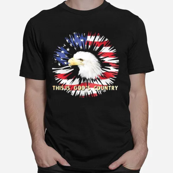 American Flag Eagle This Is Gods Country For Eagle Lover Unisex T-Shirt