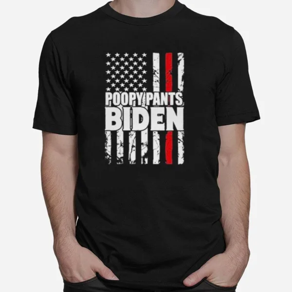 American Flag Poopypants Biden Unisex T-Shirt