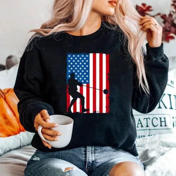 American Flag Vintage Sports Unisex T-Shirt