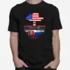 American Grown With Slovakian Roots Tree Flag Us Slovak Unisex T-Shirt