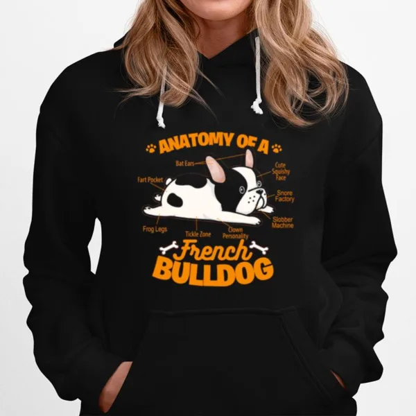 Anatomy Of A French Bulldog Funny Pet Frenchie Dog Unisex T-Shirt