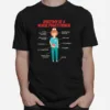 Anatomy Of A Nurse Practitioner Rn Nursing Humor Unisex T-Shirt