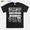 Anesthesia Resident Warning Sarcasm Inside Contents May Vary In Color 100 Organic Unisex T-Shirt