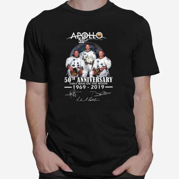 Apollo Next Giant Leap 52 Years Thank You For The Memories Signatures Unisex T-Shirt