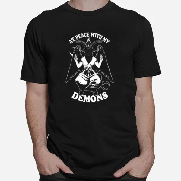 At Peace With My Demons Satan Unisex T-Shirt