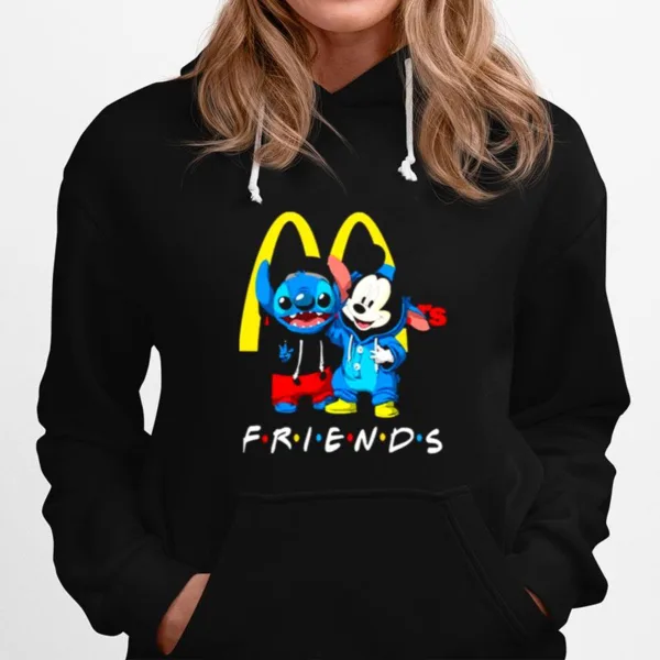 Baby Stitch And Mickey Mouse Mcdonalds Friends Unisex T-Shirt