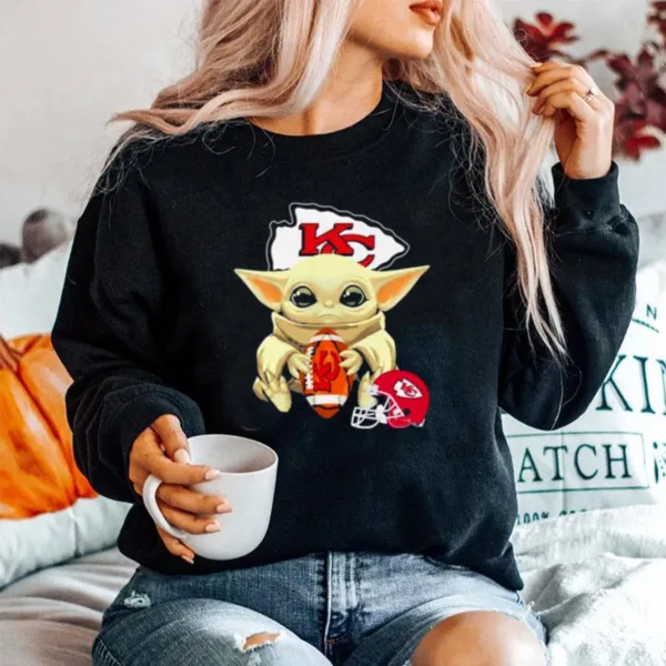 Baby Yoda Hug Kansas City Chiefs Unisex T-Shirt