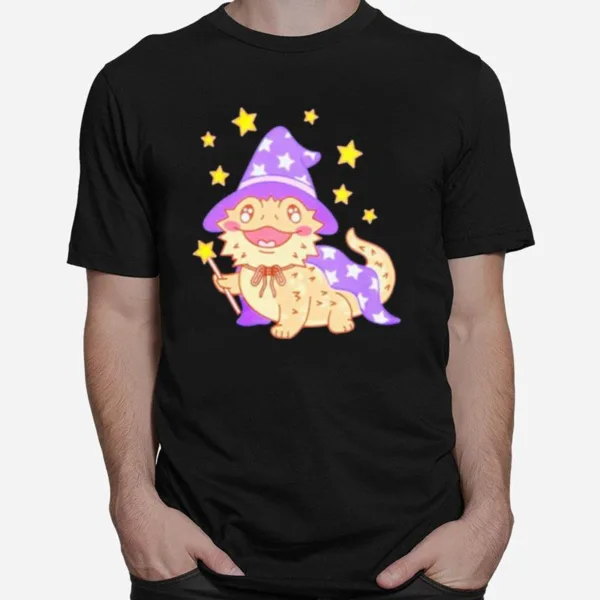 Bearded Dragon Wizard Unisex T-Shirt