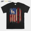 Best Buckin Papi Ever American Usa Flag Deer Hunting Unisex T-Shirt