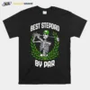 Best Stepdad By Par Golf Funny Golfing Skeleton Golfer Halloween Stepdads Unisex T-Shirt