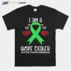 Bile Duct Cancer Awareness Ribbon I Am A Hope Dealer Leopard Unisex T-Shirt