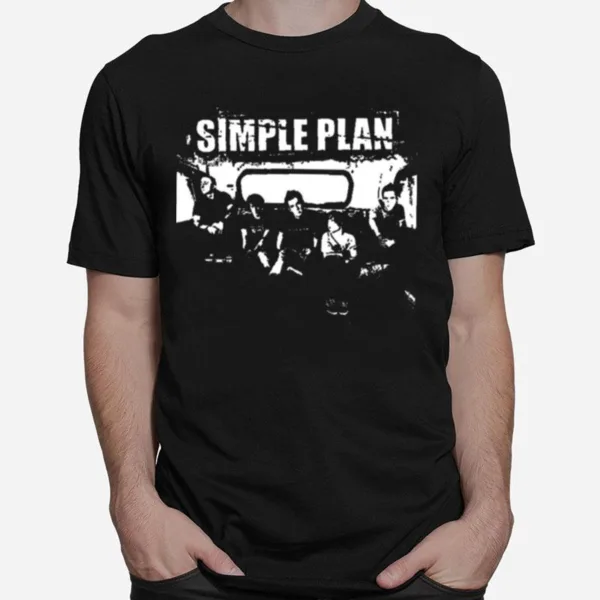 Black And White Design Simple Plan Unisex T-Shirt