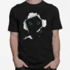 Black Cat Torn Cloth Unisex T-Shirt