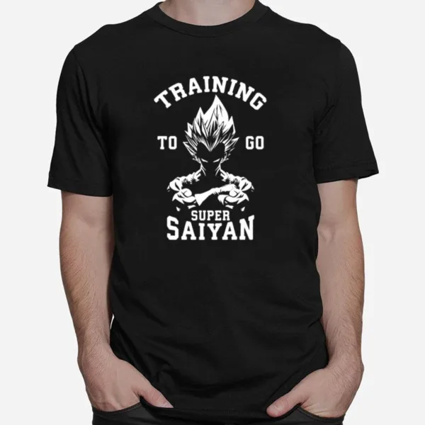 Black N White Training To Go Super Saiyan Dragon Ball Unisex T-Shirt