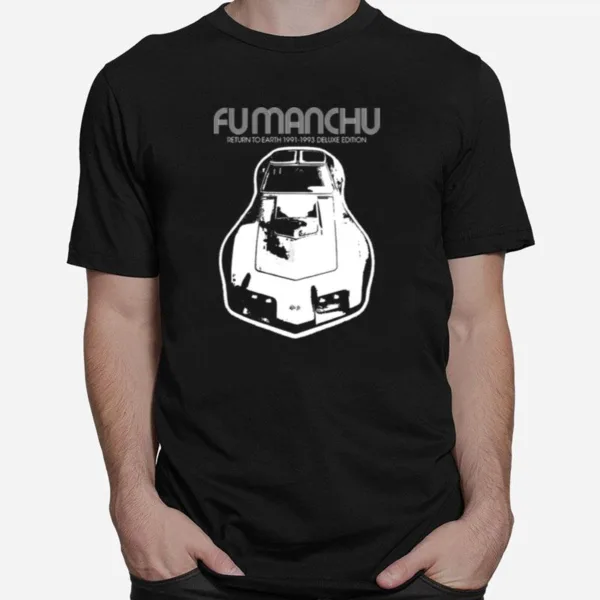 Black White Road Fu Manchu Unisex T-Shirt